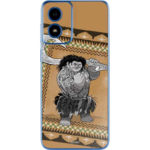 Disney Princess Moana Maui Portrait Moto G Play 4G (2024) Skin