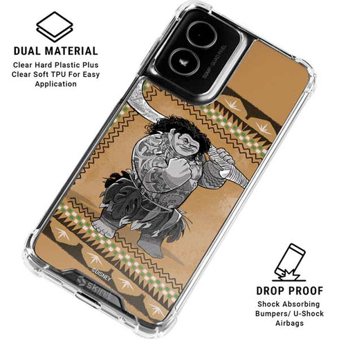 Disney Moana Maui Portrait Moto G Power 5G (2024) Clear Case
