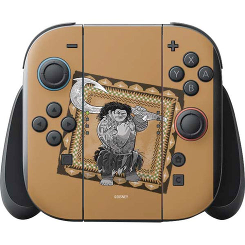 Disney Princess Moana Maui Portrait Nintendo Switch 2 (2025) with Joy-Con Skin