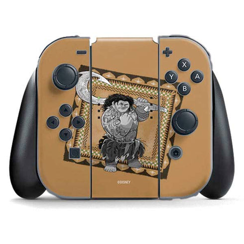 Disney Princess Moana Maui Portrait Nintendo Switch (2017-2021) Joy-Con Controller Skin