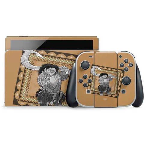 Disney Princess Moana Maui Portrait Nintendo Skins