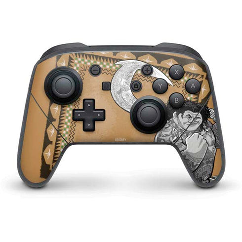 Disney Moana Maui Portrait Nintendo Switch Pro Controller Skin