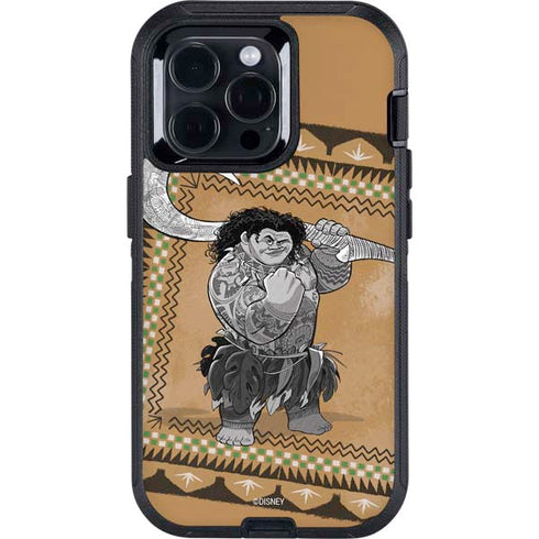 Disney Moana Maui Portrait Otterbox Defender iPhone Skin
