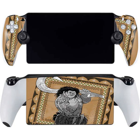 Disney Moana Maui Portrait PlayStation Portal Remote Player Skin