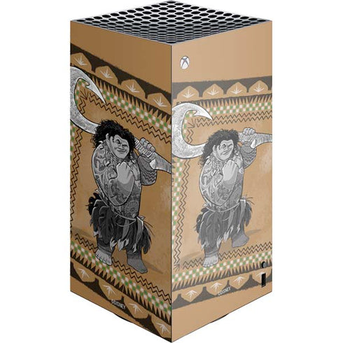 Disney Princess Moana Maui Portrait XBox Series X Digital Edition Console Skin
