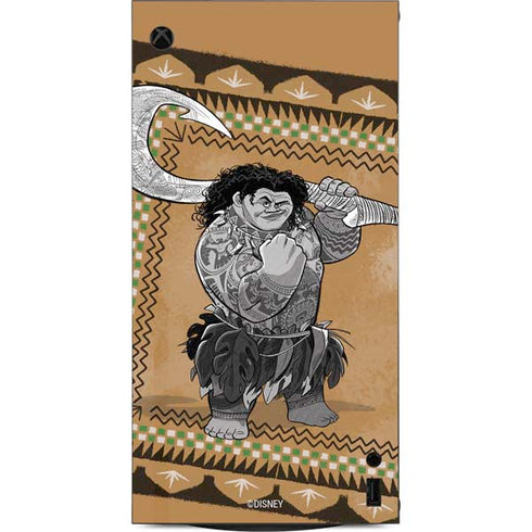 Disney Princess Moana Maui Portrait XBox Series X Digital Edition Console Skin