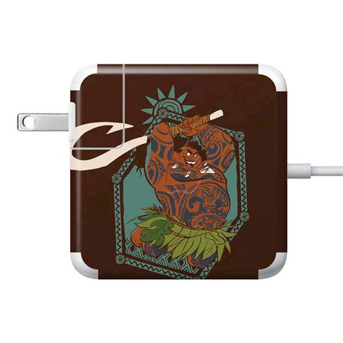 Disney Moana Maui Ready To Fight 85W Power Adapter (15 and 17 inch MacBook Pro Charger) Skin