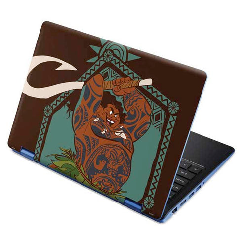 Disney Moana Maui Ready To Fight Aspire R11 11.6in Skin