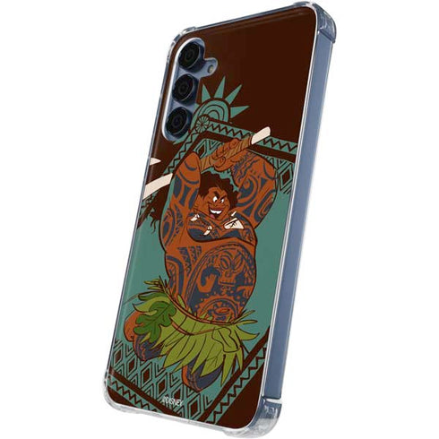Disney Moana Maui Ready To Fight Galaxy A35 5G Clear Case