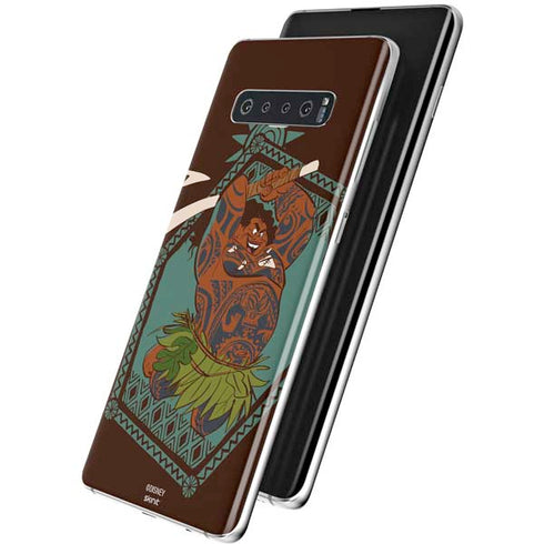 Disney Moana Maui Ready To Fight Galaxy S10 Plus Skin