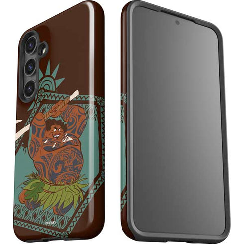 Disney Princess Moana Maui Ready To Fight Galaxy S25 Impact Case