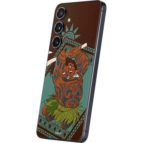 Disney Princess Moana Maui Ready To Fight Galaxy S24 Plus Skin