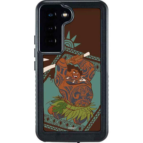Disney Moana Maui Ready To Fight Galaxy S24 Waterproof Case