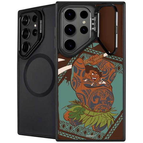 Disney Princess Moana Maui Ready To Fight Galaxy S26 Ultra Kickstand Case