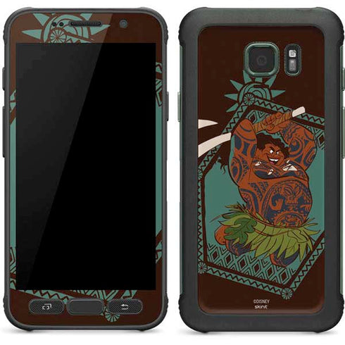 Disney Moana Maui Ready To Fight Galaxy S7 Active Skin