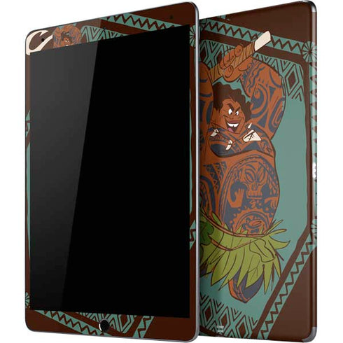 Disney Princess Moana Maui Ready To Fight iPad Skins