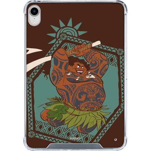 Disney Princess Moana Maui Ready To Fight iPad 11th Gen (2025) Clear Case