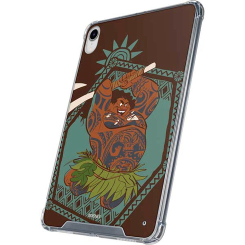 Disney Princess Moana Maui Ready To Fight iPad 11th Gen (2025) Clear Case