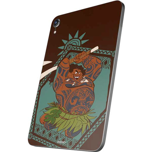 Disney Princess Moana Maui Ready To Fight Apple iPad Mini Skin