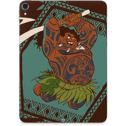 Disney Moana Maui Ready To Fight Apple iPad Pro Skin