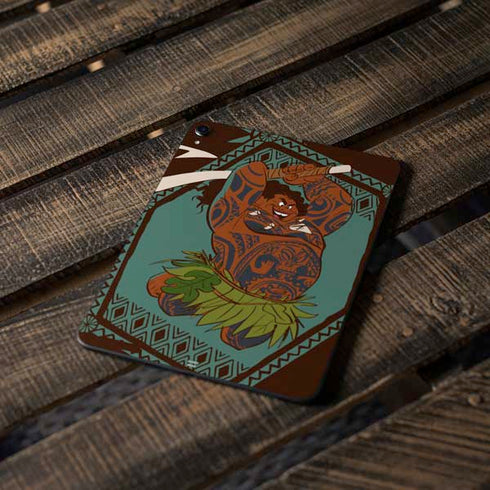 Disney Moana Maui Ready To Fight Apple iPad Pro Skin