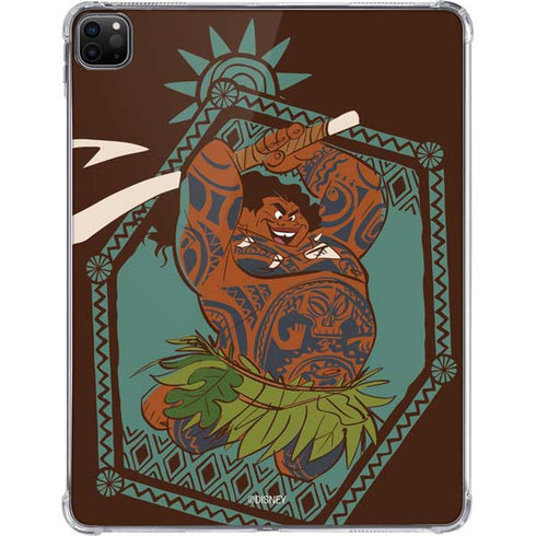 Disney Princess Moana Maui Ready To Fight iPad Pro 11in (2024) Clear Case