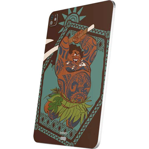 Disney Moana Maui Ready To Fight iPad Pro 13in M4 (2024) Skin
