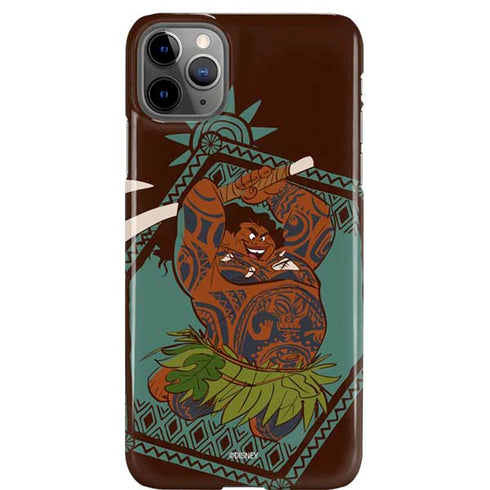 Disney Princess Moana Maui Ready To Fight iPhone Cases