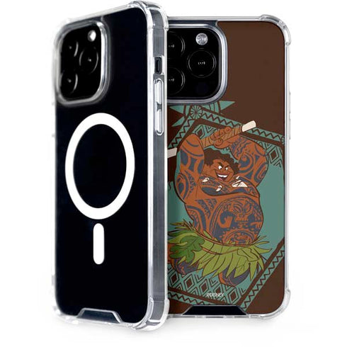Disney Princess Moana Maui Ready To Fight iPhone Cases