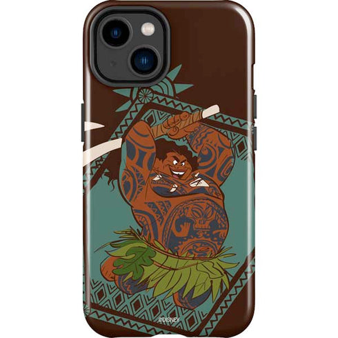 Disney Moana Maui Ready To Fight iPhone 15 Impact Case