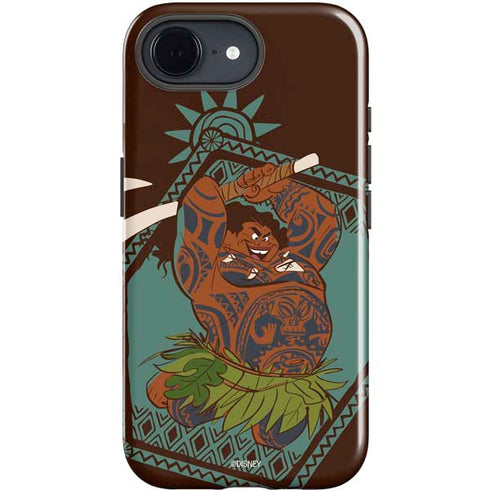 Disney Princess Moana Maui Ready To Fight iPhone 16e Impact Case