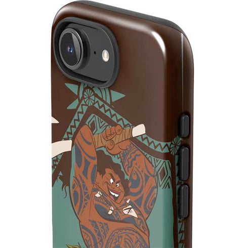 Disney Princess Moana Maui Ready To Fight iPhone 16e Impact Case