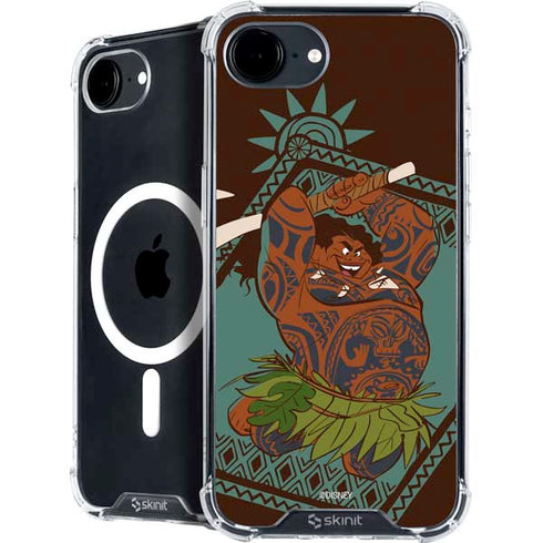 Disney Princess Moana Maui Ready To Fight iPhone 16e MagSafe Case
