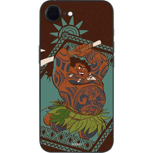 Disney Princess Moana Maui Ready To Fight iPhone 16e Skin