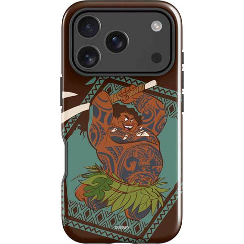Disney Princess Moana Maui Ready To Fight iPhone 18 Pro Impact Case