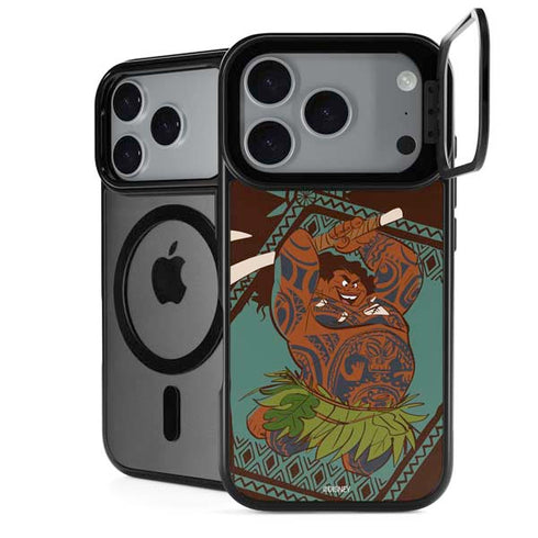 Disney Princess Moana Maui Ready To Fight iPhone 18 Pro Kickstand Case