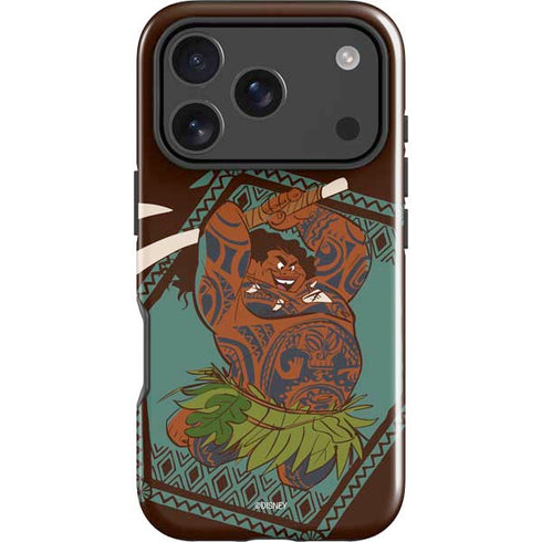 Disney Princess Moana Maui Ready To Fight iPhone 18 Pro Max Impact Case