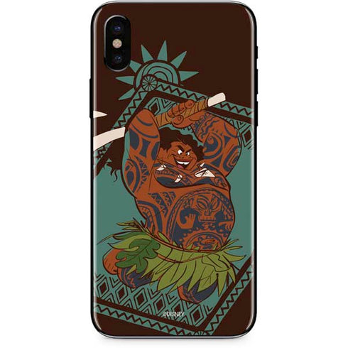 Disney Moana Maui Ready To Fight iPhone XS Skin