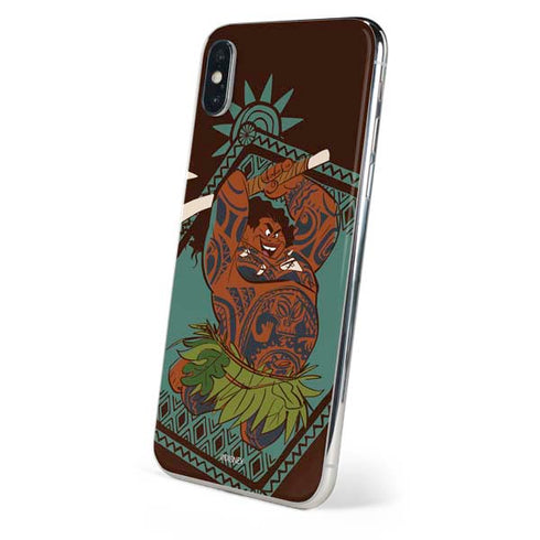 Disney Moana Maui Ready To Fight iPhone XS Skin