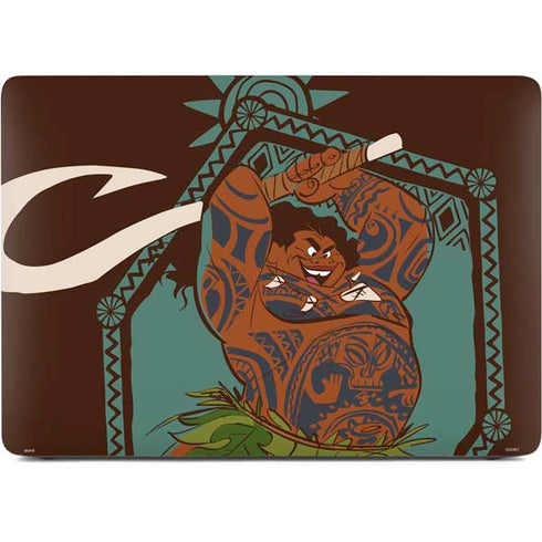 Disney Princess Moana Maui Ready To Fight Apple MacBook Air Skin