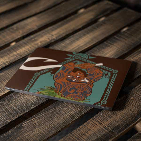 Disney Princess Moana Maui Ready To Fight Apple MacBook Air Skin