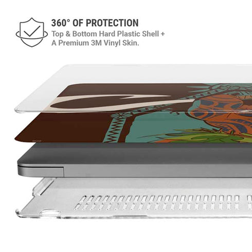 Disney Princess Moana Maui Ready To Fight MacBook Pro 14in (2021-24) Case plus Skin