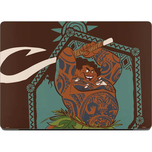 Disney Princess Moana Maui Ready To Fight Apple MacBook Pro 14-inch Skin