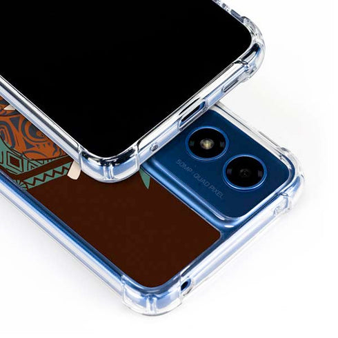 Disney Princess Moana Maui Ready To Fight Moto G 5G (2024) Clear Case