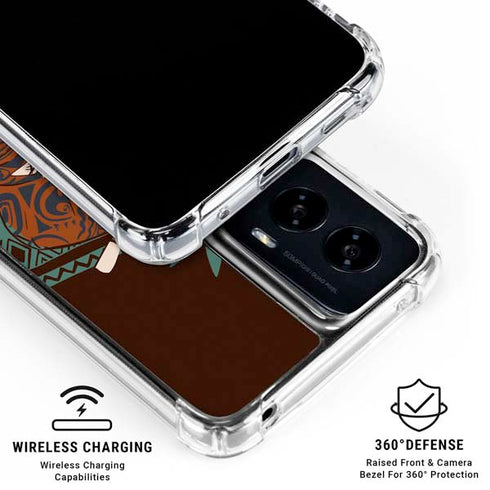 Disney Moana Maui Ready To Fight Moto G Power 5G (2024) Clear Case