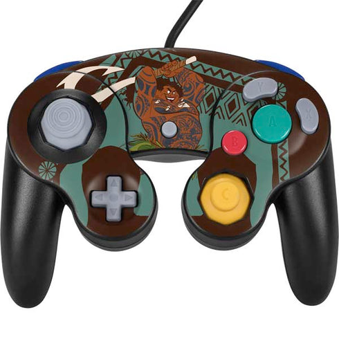Disney Moana Maui Ready To Fight Nintendo GameCube Controller Skin