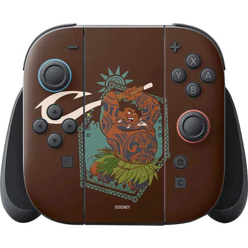 Disney Princess Moana Maui Ready To Fight Nintendo Skins