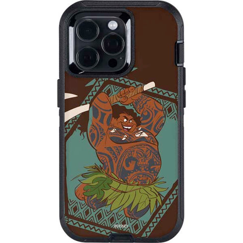 Disney Moana Maui Ready To Fight Otterbox Defender iPhone Skin