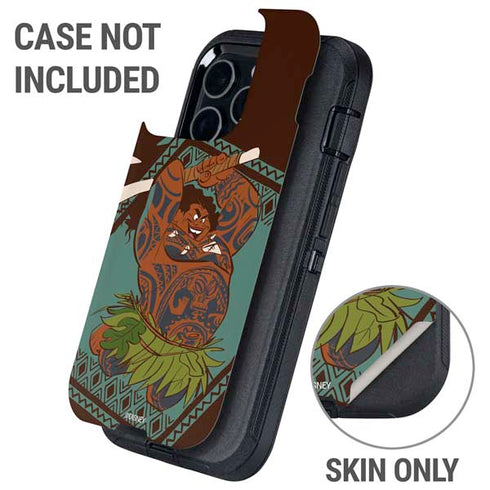 Disney Moana Maui Ready To Fight Otterbox Defender iPhone Skin