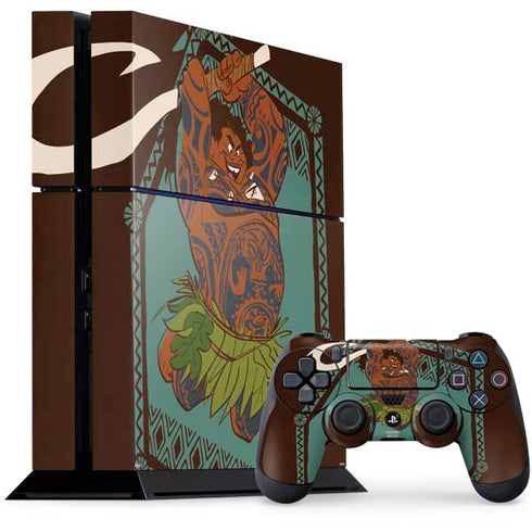 Disney Moana Maui Ready To Fight PS4 Console and Controller Bundle Skin
